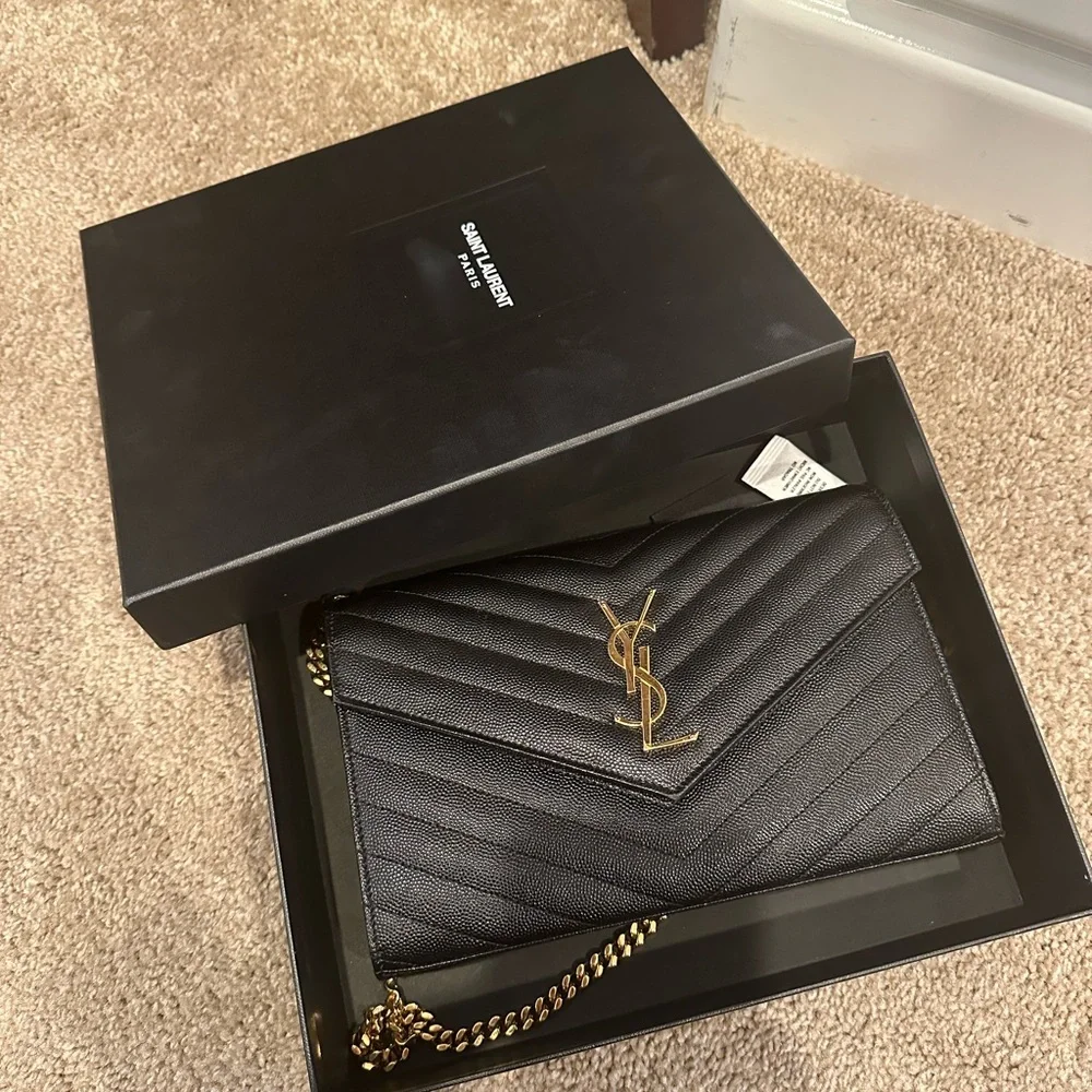 YSL monogram large wallet on chain - Picture 6 of 13